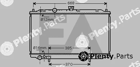 Eaclima 31R18093 — Radiator, engine cooling