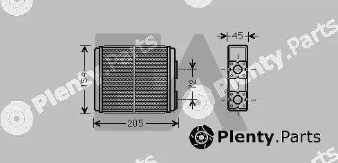 Eaclima 45C54027 — Heat Exchanger, interior heating