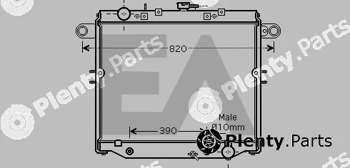 Eaclima 31R71169 — Radiator, engine cooling