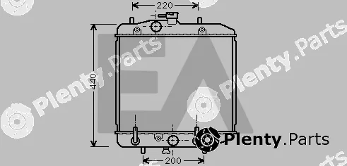 Eaclima 31R19015 — Radiator, engine cooling