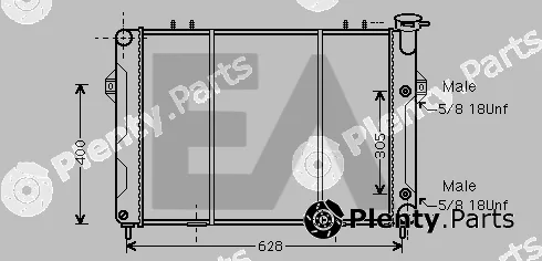 Eaclima 31R33004 — Radiator, engine cooling