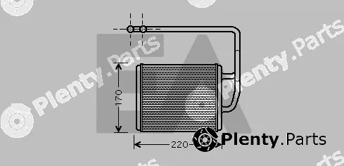 Eaclima 45C36015 — Heat Exchanger, interior heating