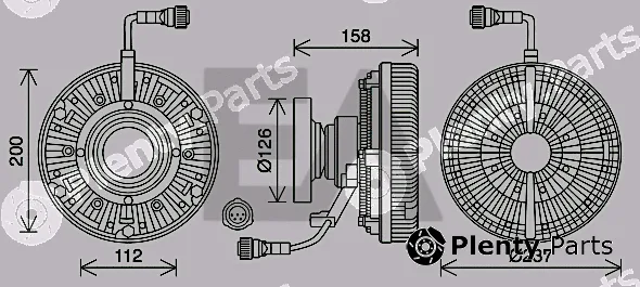 Eaclima 35C76D06 — Fan Wheel, engine cooling