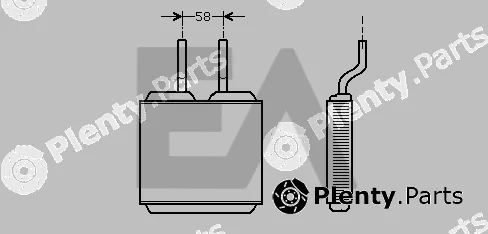 Eaclima 45C54015 — Heat Exchanger, interior heating