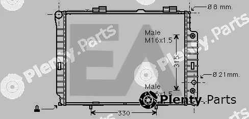 Eaclima 31R50131 — Radiator, engine cooling
