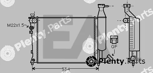 Eaclima 31R10086 — Radiator, engine cooling