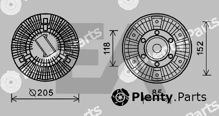 Eaclima 35C16D09 — Fan Wheel, engine cooling