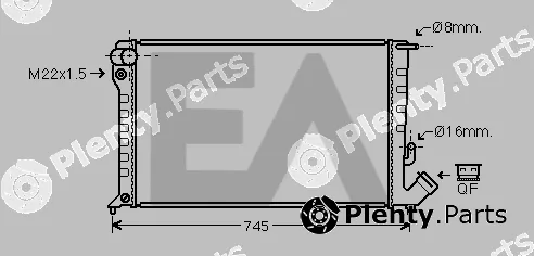 Eaclima 31R10088 — Radiator, engine cooling