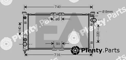 Eaclima 31R52053 — Radiator, engine cooling