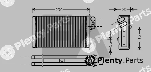Eaclima 45C55006 — Heat Exchanger, interior heating