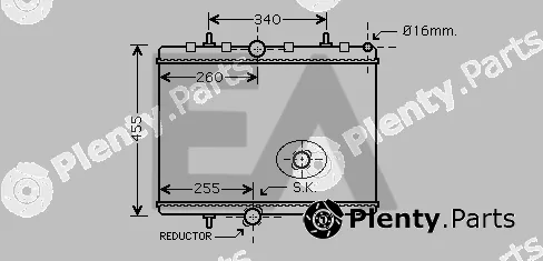 Eaclima 31R55123 — Radiator, engine cooling