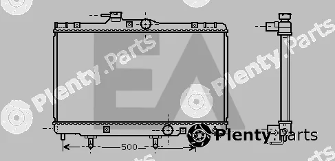 Eaclima 31R71074 — Radiator, engine cooling
