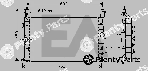 Eaclima 31R54237 — Radiator, engine cooling