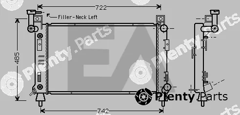 Eaclima 31R12015 — Radiator, engine cooling