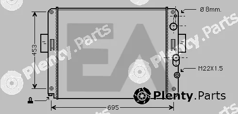 Eaclima 31R30029 — Radiator, engine cooling
