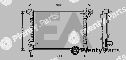 Eaclima 31R07145 — Radiator, engine cooling