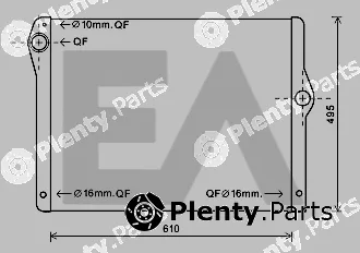 Eaclima 31R07107 — Radiator, engine cooling