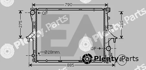 Eaclima 31R77047 — Radiator, engine cooling