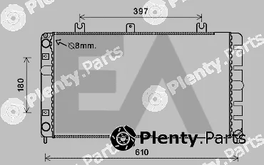 Eaclima 31R39010 — Radiator, engine cooling