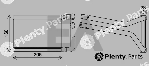Eaclima 45C36034 — Heat Exchanger, interior heating