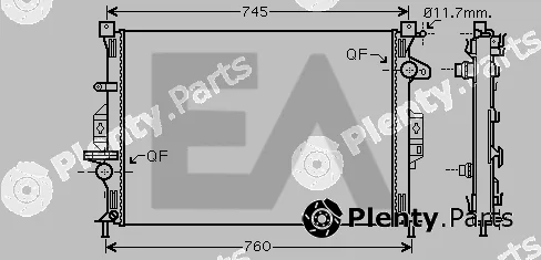 Eaclima 31R22133 — Radiator, engine cooling