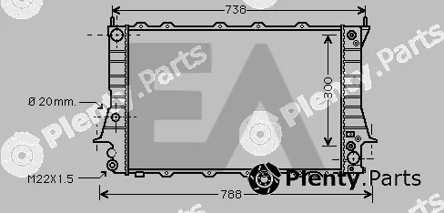 Eaclima 31R02077 — Radiator, engine cooling