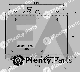 Eaclima 31R18137 — Radiator, engine cooling