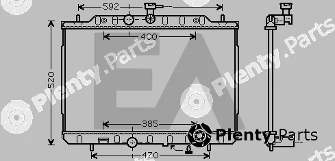 Eaclima 31R18113 — Radiator, engine cooling