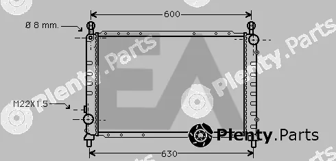 Eaclima 31R03028 — Radiator, engine cooling