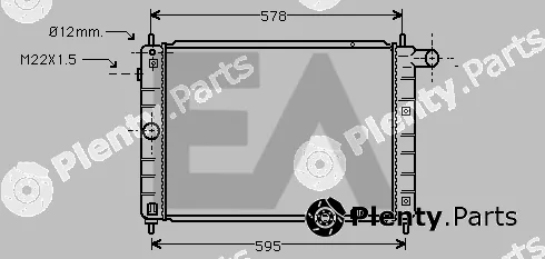Eaclima 31R54074 — Radiator, engine cooling