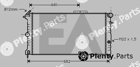 Eaclima 31R54162 — Radiator, engine cooling