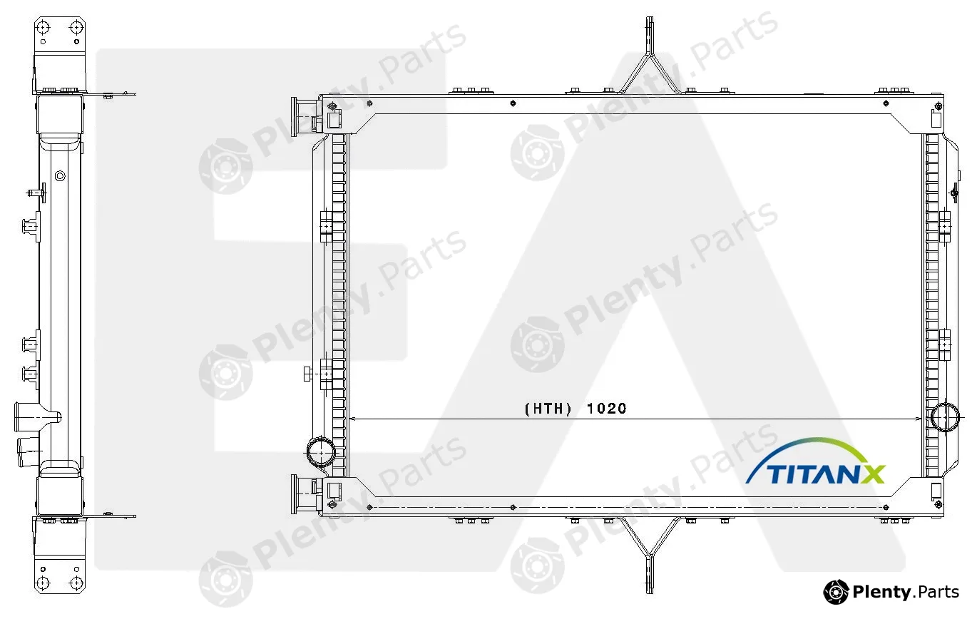Eaclima 31R59026T — Radiator, engine cooling