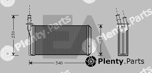 Eaclima 45C40003 — Heat Exchanger, interior heating
