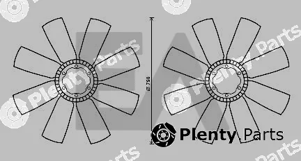 Eaclima 35C76A01 — Fan Wheel, engine cooling