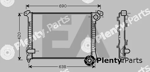 Eaclima 31R07090 — Radiator, engine cooling