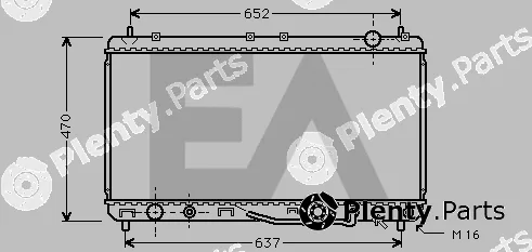 Eaclima 31R71113 — Radiator, engine cooling