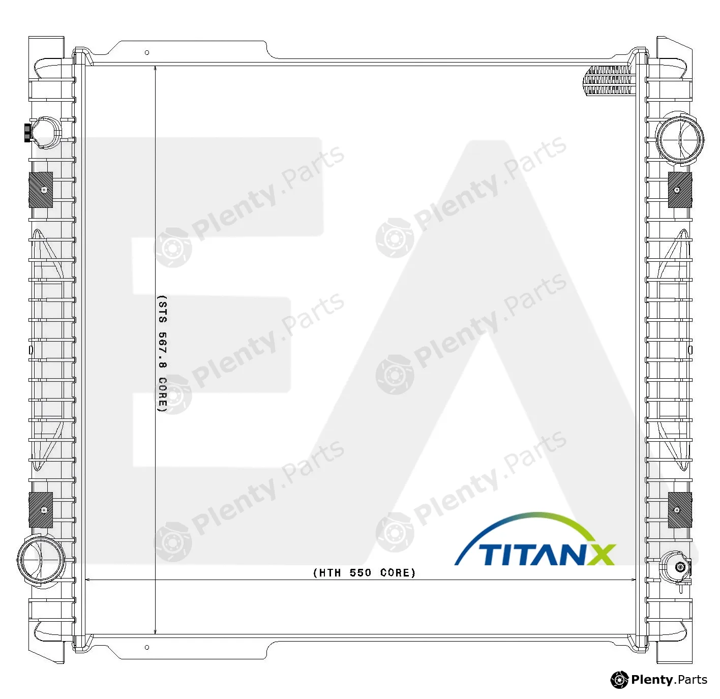 Eaclima 31R30063T — Radiator, engine cooling