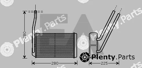 Eaclima 45C05020 — Heat Exchanger, interior heating