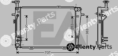 Eaclima 31R28046 — Radiator, engine cooling