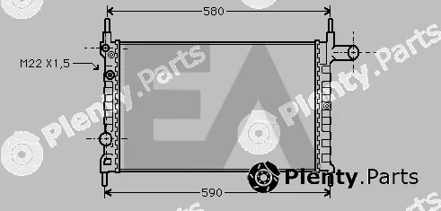 Eaclima 31R54154 — Radiator, engine cooling