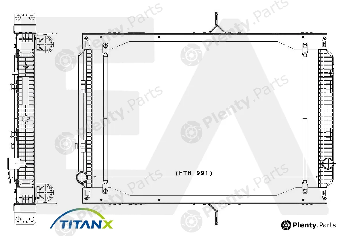 Eaclima 31R59036T — Radiator, engine cooling