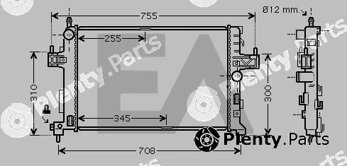 Eaclima 31R54203 — Radiator, engine cooling