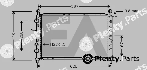 Eaclima 31R25039 — Radiator, engine cooling