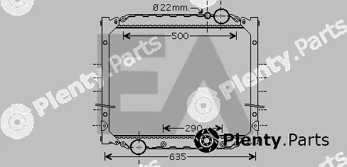 Eaclima 31R47015 — Radiator, engine cooling