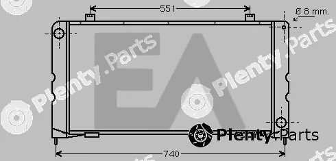 Eaclima 31R05030 — Radiator, engine cooling