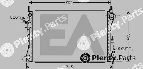 Eaclima 31R54210 — Radiator, engine cooling