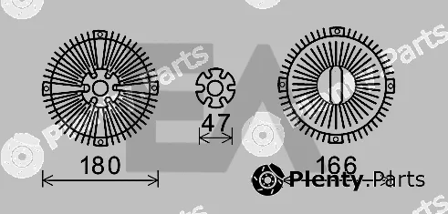 Eaclima 35C50D30 — Fan Wheel, engine cooling