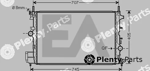Eaclima 31R25058 — Radiator, engine cooling