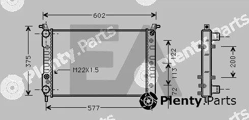 Eaclima 31R25043 — Radiator, engine cooling