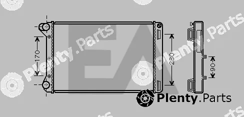 Eaclima 31R25122 — Radiator, engine cooling